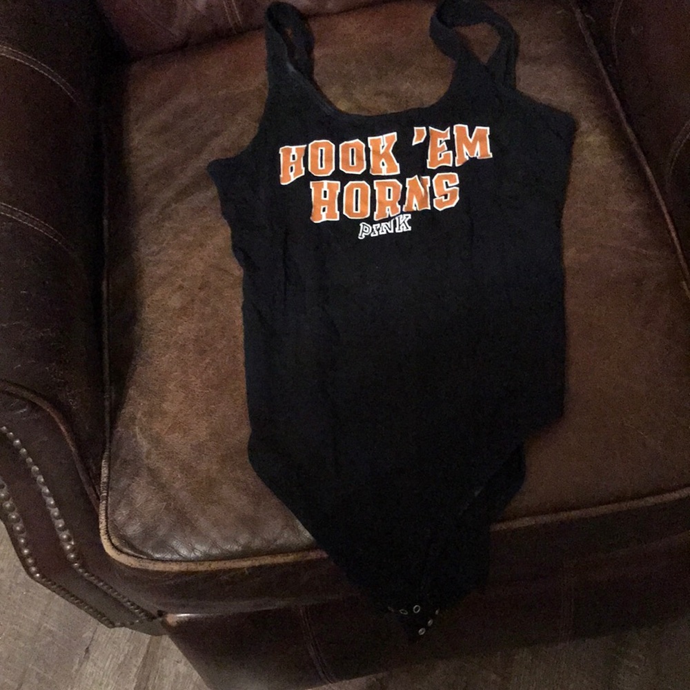 VS Pink Hook ‘Em Horns Bodysuit